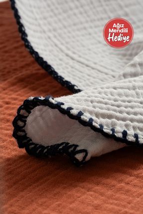 پارچه موسیلین طوسی HAFY BABY - کد 888745799