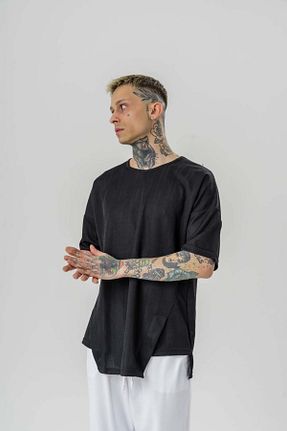تیشرت مشکی مردانه اورسایز go gang own - کد 920592528