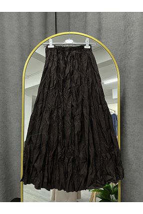 دامن قهوه ای زنانه پنبه پلی استر Butik - کد 920581595