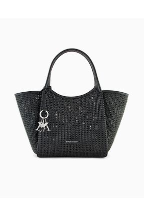 کیف دوشی مشکی زنانه چرم مصنوعی Emporio Armani - کد 920596321