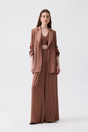 کت قهوه ای زنانه رگولار Rue - کد 920595771