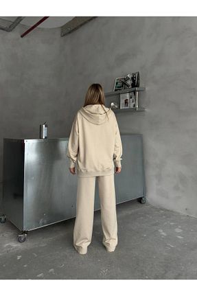 ست گرمکن بژ زنانه پاچه لوله تفنگی 02Lady Fashion - کد 920627351