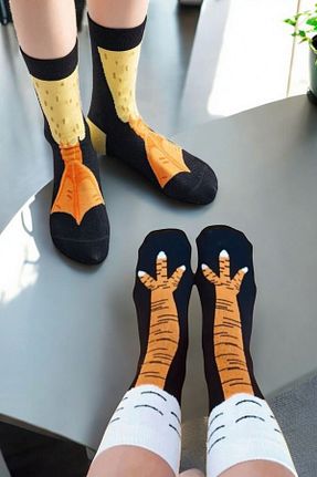 جوراب طوسی زنانه پنبه ای ZEYZEY MONKEY - کد 681381462