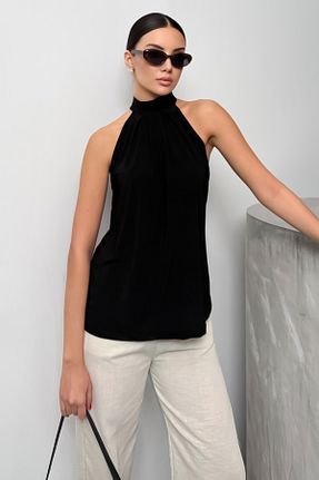 بلوز مشکی زنانه ساده LACHT - کد 920631284