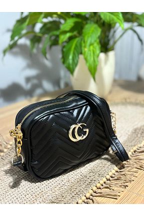 کیف دوشی مشکی زنانه چرم مصنوعی M&B - کد 921554415