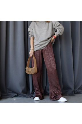 شلوار قهوه ای زنانه ساتن Butik - کد 920658357