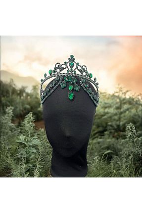 تاج سبز زنانه فلزی Sabek Bujiteri - کد 920656284