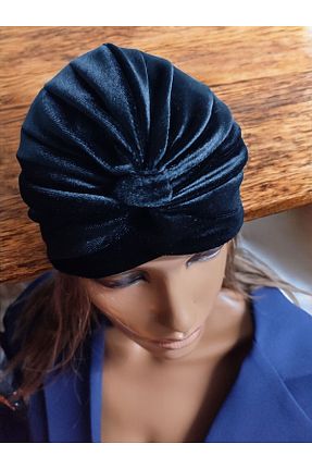 کلاه مشکی زنانه مخمل modayiğit - کد 920658868