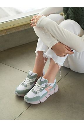 کفش اسنیکر سفید زنانه بند دار SOLAZER - کد 920668619