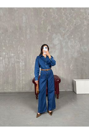 شلوار آبی زنانه بافتنی Gaus - کد 921557141