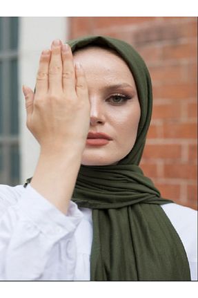 شال خاکی زنانه پنبه ای VERA LİFE - کد 920675710