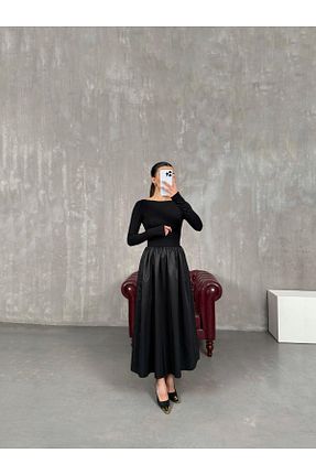 لباس مشکی زنانه بافتنی Gaus - کد 921557145
