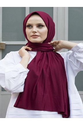 شال زرشکی زنانه پنبه ای VERA LİFE - کد 920675736