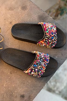 دمپائی مشکی زنانه چرم مصنوعی Melissa Boutique - کد 920674509