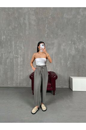 شلوار طوسی زنانه بافتنی Gaus - کد 921557261