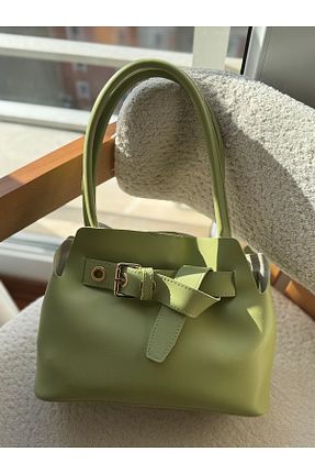 کیف دوشی سبز زنانه چرم مصنوعی moonlitebag - کد 920679374