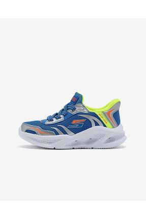 کفش اسنیکر سرمه ای بچه گانه بند دار Skechers - کد 921558452