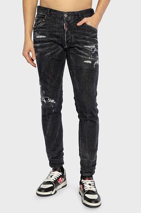 شلوار جین مشکی مردانه پاچه تنگ DSquared2 - کد 920707186