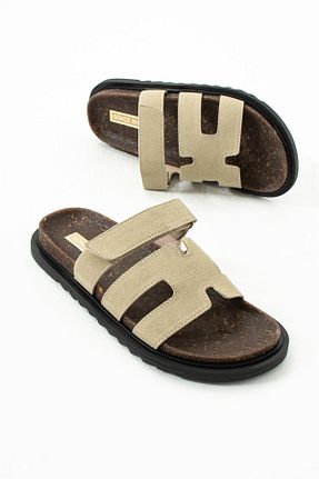 دمپائی بژ زنانه جیر Gökçe Shoes - کد 920713586