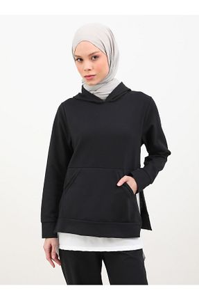 ست گرمکن حجاب مشکی زنانه رگولار Por La Cara - کد 920707374