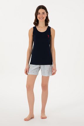 ست لباس راحتی سرمه ای زنانه ساده U.S. Polo Assn. - کد 920742460