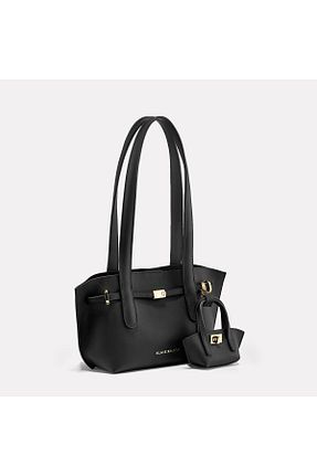 کیف دوشی مشکی زنانه چرم مصنوعی Black Ribbon - کد 893341574