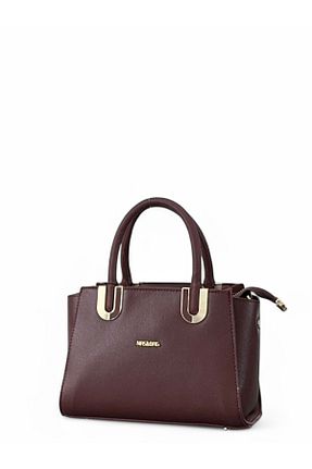 کیف دوشی زرشکی زنانه چرم مصنوعی Nas Bag - کد 920749263