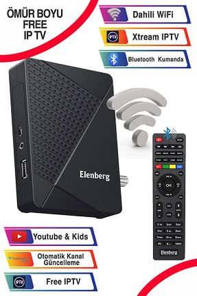 رسیور مشکی FulلیترHD Elenberg - کد 749835557
