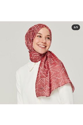 شال صورتی زنانه پنبه ای Armine - کد 74350461