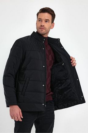 کاپشن مشکی مردانه رگولار SİVAİST - کد 761627178