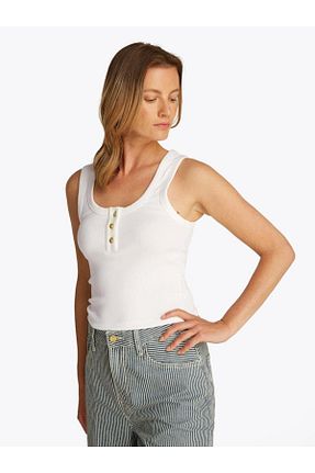 تیشرت طلائی زنانه رگولار Tommy Hilfiger - کد 920760101