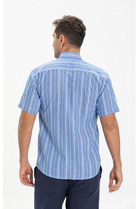 پیراهن سایز بزرگ آبی مردانه سایز بزرگ Eliş Şile Bezi - کد 92906975