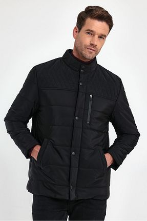کاپشن مشکی مردانه رگولار SİVAİST - کد 761627178