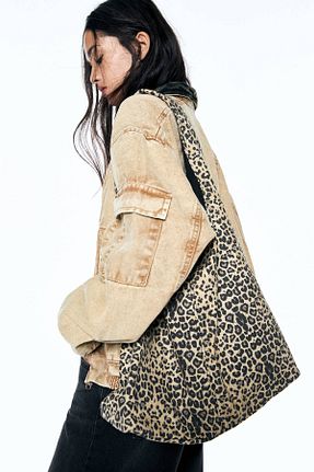 کیف دوشی قهوه ای زنانه پلی استر Pull & Bear - کد 920759086