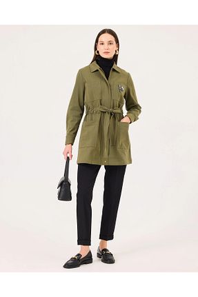 کت خاکی زنانه رگولار Scl - کد 903788155
