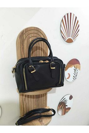 کیف دوشی مشکی زنانه چرم مصنوعی ikosga - کد 920771705
