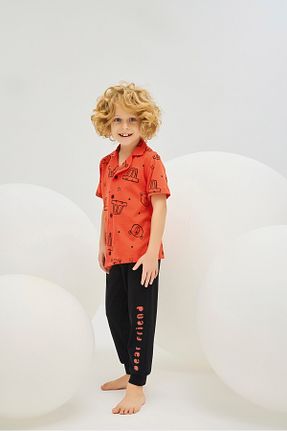 ست لباس راحتی قرمز بچه گانه چاپی ZEYZEY - کد 921627667