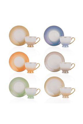 فنجان قهوه رنگی 6 نفره Schafer - کد 813979476