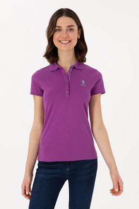 پولوشرت صورتی زنانه پنبه ای U.S. Polo Assn. - کد 920769390