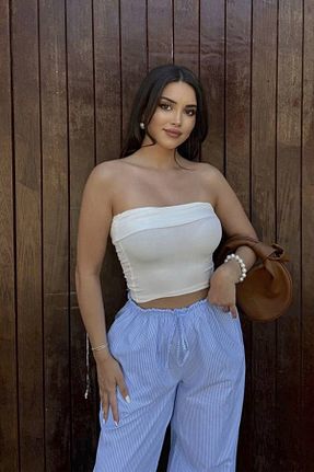 بلوز سفید زنانه ساده Sorridi - کد 920780895