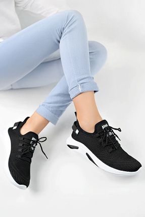 کفش اسنیکر مشکی زنانه بند دار Beınsteps - کد 920789921