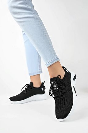 کفش اسنیکر مشکی زنانه بند دار Beınsteps - کد 920789921