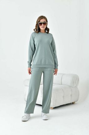ست بالاتنه و پائین تنه سبز زنانه تریکو Garmi - کد 920787550