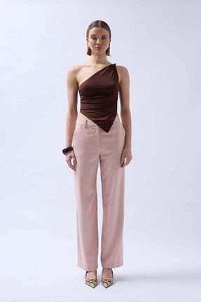 بلوز قهوه ای زنانه پلی استر Maxi modena - کد 920779418