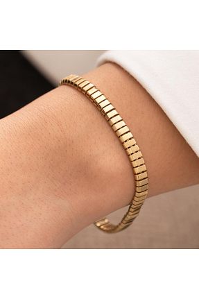 دستبند طلا طلائی زنانه 14 عیار hakan mücevherat - کد 921685375