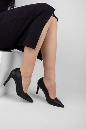 کفش پاشنه بلند کلاسیک مشکی زنانه پارچه LAL SHOES & BAGS - کد 249199052