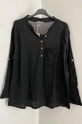 بلوز مشکی زنانه ساده AYASOFYA OTANTIK - کد 920841050