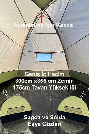چادر خاکی 4 Kişilik ve üstü moniev - کد 891777698