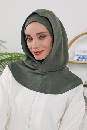 کلاه شنای حجاب خاکی زنانه Aisha