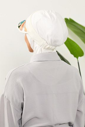 کلاه شنای حجاب بژ زنانه Aisha